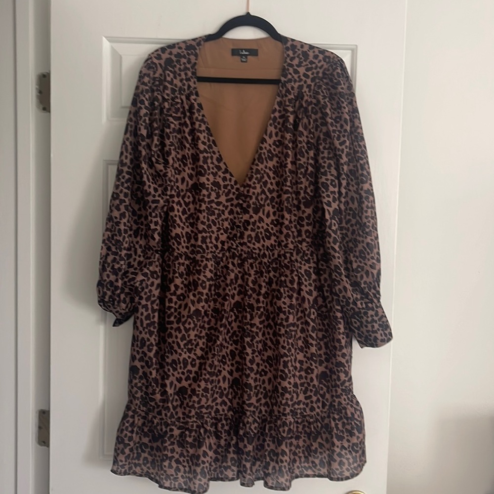 Lulus long sleeve cheetah dress